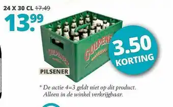 Mitra Gulpener pilsener 24x30 cl aanbieding