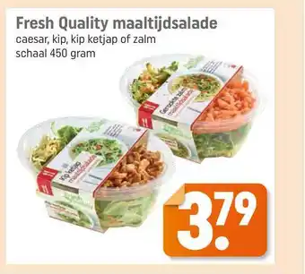 Dagwinkel Fresh quality maaltijdsalade caesar, kip, kip ketjap of zalm 450 gram aanbieding