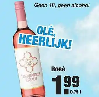 ALDI Rosé 0,75 liter aanbieding