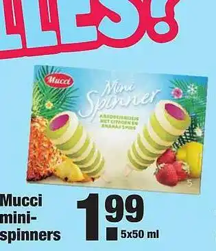 ALDI Mucci minispinners 5x50 ml aanbieding