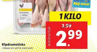 Lidl Kipdrumsticks 1 kilo aanbieding