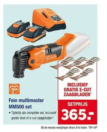 Pontmeyer Fein Multimaster MM500 Set aanbieding