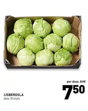 De Kweker Ijsbergsla aanbieding