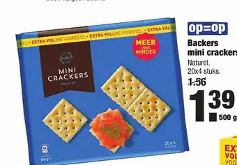 ALDI Backers Mini Crackers 500g aanbieding