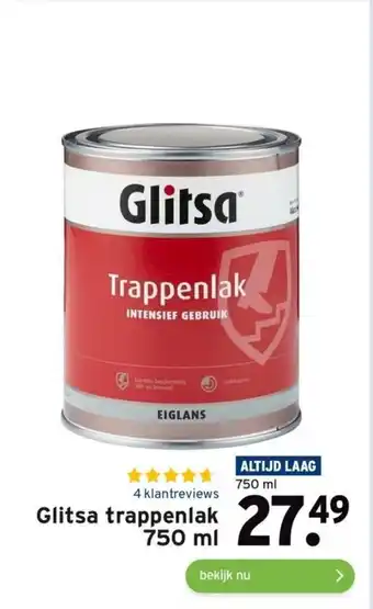 GAMMA Glitsa trappenlak 750ml aanbieding