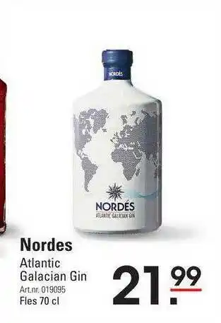 Sligro Nordes Atlantic Galacian Gin aanbieding