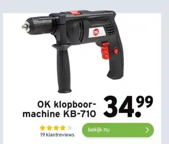 GAMMA OK klopboor-machine KB-710 aanbieding