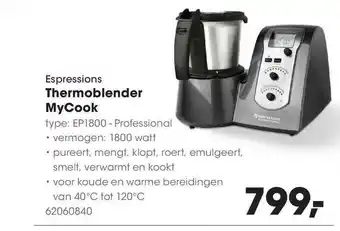 HANOS Espressions Thermoblender MyCook aanbieding