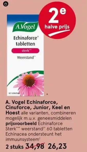 Etos A. Vogel Echinaforce Cinuforce, Junior, Keel en Hoest aanbieding