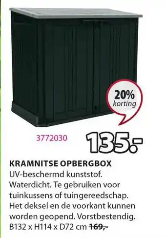 Jysk Kramnitse Opbergbox 20% Korting aanbieding