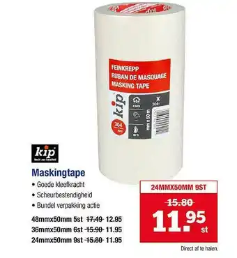 Pontmeyer Kip Maskingtape aanbieding