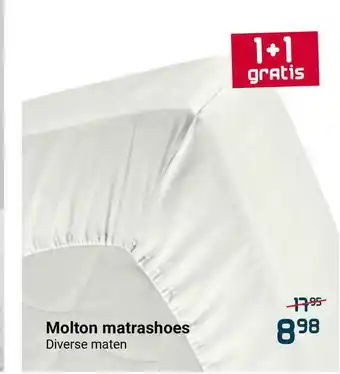 Beddenreus Molton Matrashoes 1+1 Gratis aanbieding