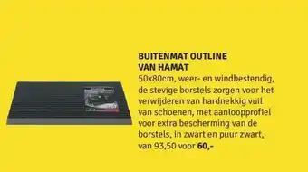 Nijhof Buitenmat Outline Van Hamat aanbieding