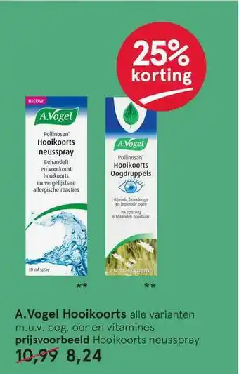 Etos A.Vogel Hooikoorts 25% Korting aanbieding