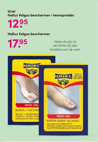 DA Uriel Hallux Valgus Beschermer + Teenspreider Of Hallux Valgus Beschermer aanbieding