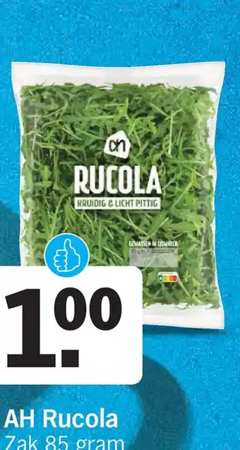 Albert Heijn Ah rucola zak 85 gram aanbieding