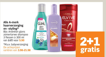 Albert Heijn Alle a-merk haarverzorging en -styling* aanbieding