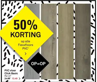 Karwei Pvc click base aanbieding