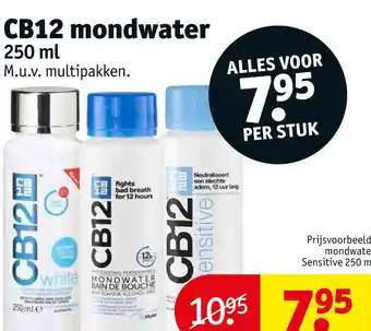 Kruidvat Cb12 mondwater 250 ml aanbieding