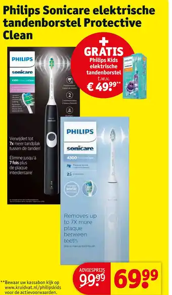 Kruidvat Philips sonicare elektrische tandenborstel protective clean aanbieding