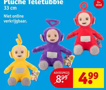 Kruidvat Pluche teletubbie 33 cm aanbieding