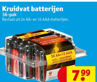 Kruidvat Kruidvat batterijen 36-pak aanbieding