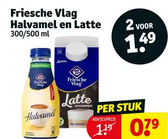 Kruidvat Friesche vlag halvamel en latte 300/500 ml aanbieding