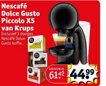 Kruidvat Nescafé dolce gusto piccolo xs van krups aanbieding