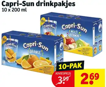 Kruidvat Capri-sun drinkpakjes 10 x 200 ml aanbieding