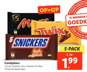 Lidl Candybars aanbieding