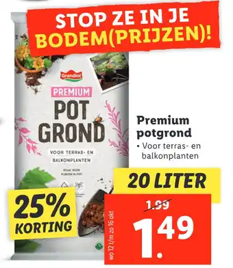 Lidl Premium potgrond aanbieding