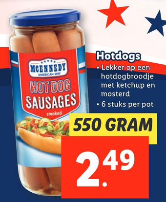 Lidl Hotdogs aanbieding