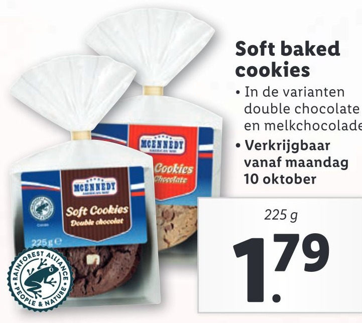 Soft baked cookies aanbieding bij Lidl