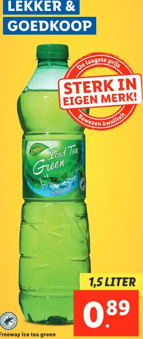 Lidl Freeway ice tea green aanbieding