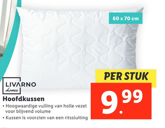 Lidl Hoofdkussen aanbieding