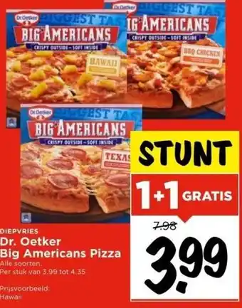 Vomar Voordeelmarkt Dr. oetker big americans pizza aanbieding