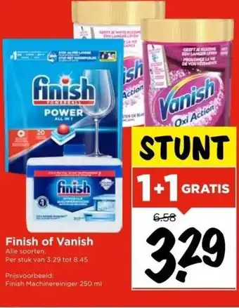 Vomar Voordeelmarkt Finish of vanish alle soorten. aanbieding