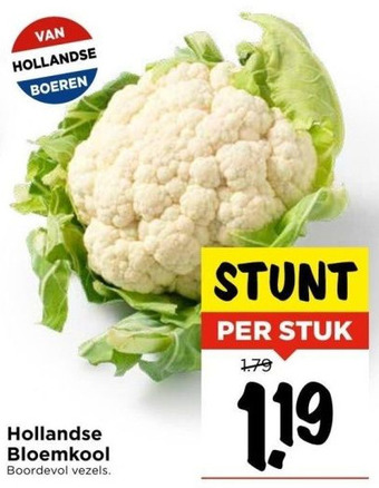 Vomar Voordeelmarkt Hollandse bloemkool aanbieding
