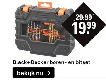 Karwei Black+decker boren-en bitset aanbieding