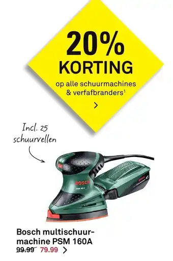 Karwei Bosch multischuur-machine psm 160a aanbieding