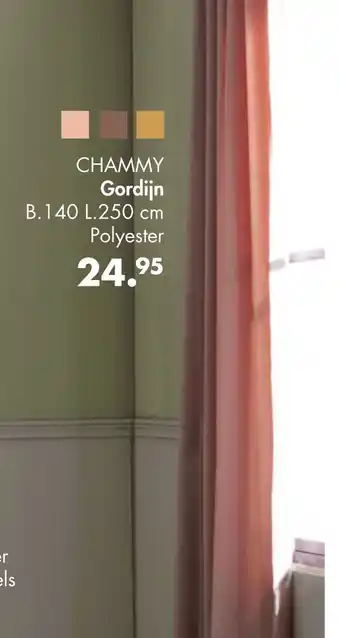 Casa CHAMMY Gordijn b140xl20cm aanbieding