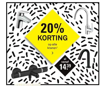 Karwei op alle kranen aanbieding