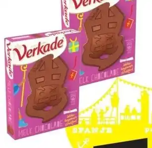 Big Bazar Verkade chocolade sint melkchocolade, 65 gram aanbieding