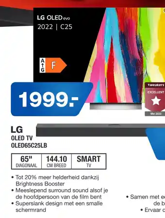 Electroworld Lg oled tv oled65c25lb aanbieding