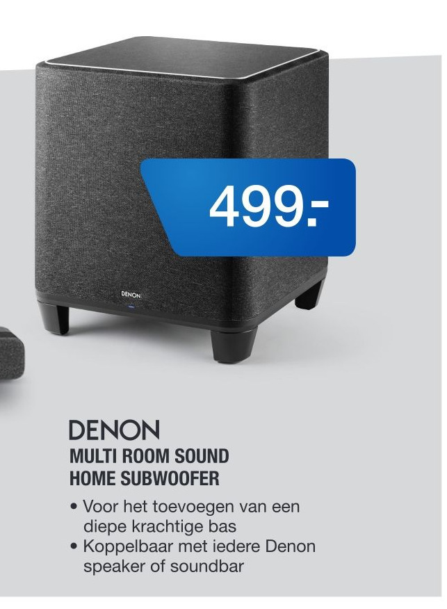 Denon multi room sound home subwoofer aanbieding bij Electroworld
