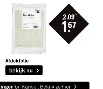 Karwei Afdekfolie aanbieding