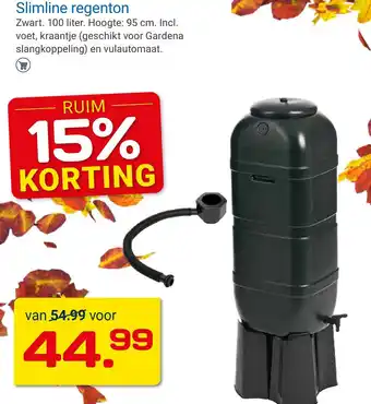 Kluswijs Slimline regenton aanbieding