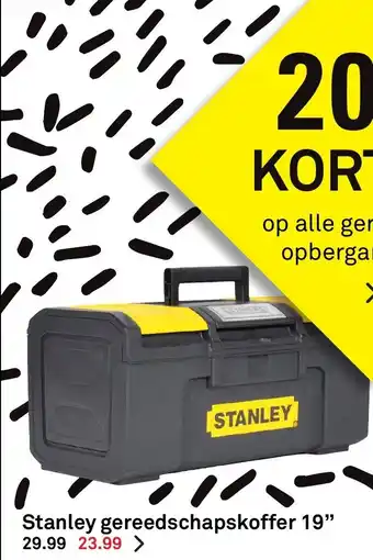 Karwei Stanley gereedschapskoffer 19 aanbieding