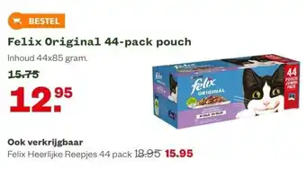 Welkoop Felix Original 44-pack pouch Inhoud 44x85 gram. aanbieding