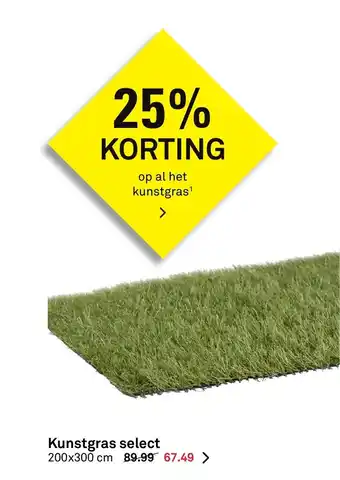 Karwei Kunstgras select 200x300 cm aanbieding